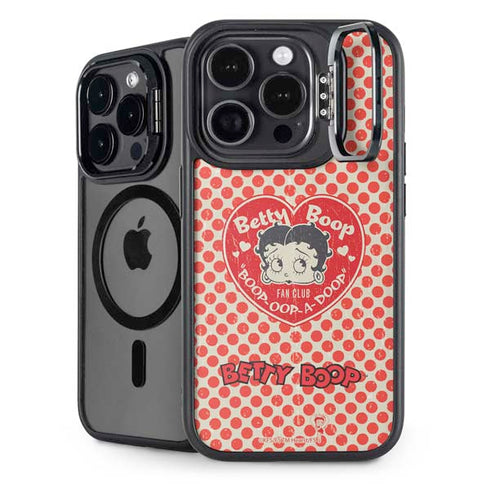 Betty Boop Red Heart iPhone 15 Pro Max Kickstand Case